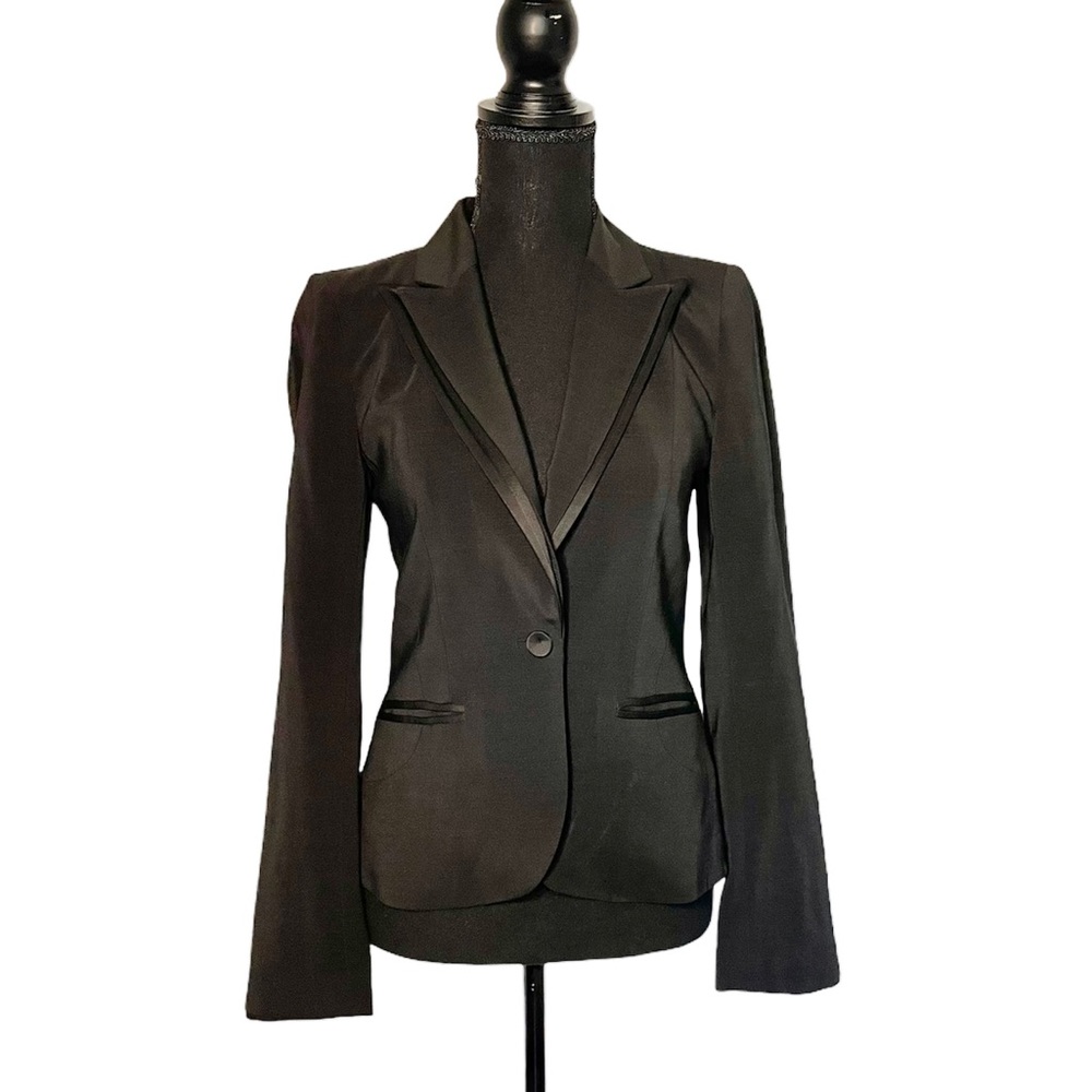 Club Monaco | Light Wool Tuxedo Blazer Size 2